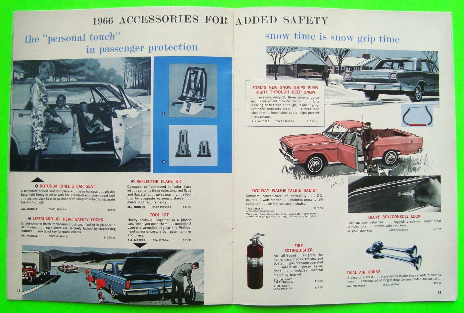 1966 FORD PERFORMANCE ACCESSORIES 32-pg CATALOG Brochure MUSTANG Bronco FAIRLANE