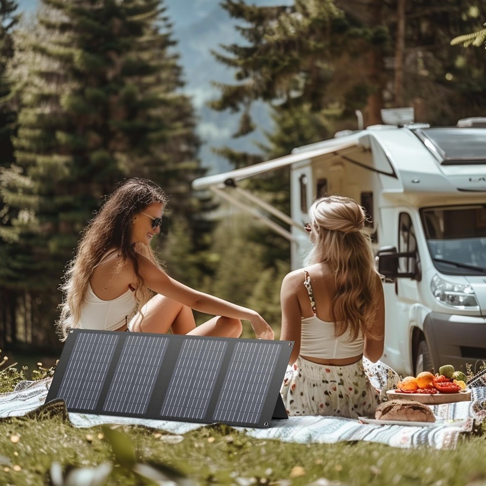 Portable Solar Panel Charger 40W Foldable Solar Panel for Portable Power Stat...