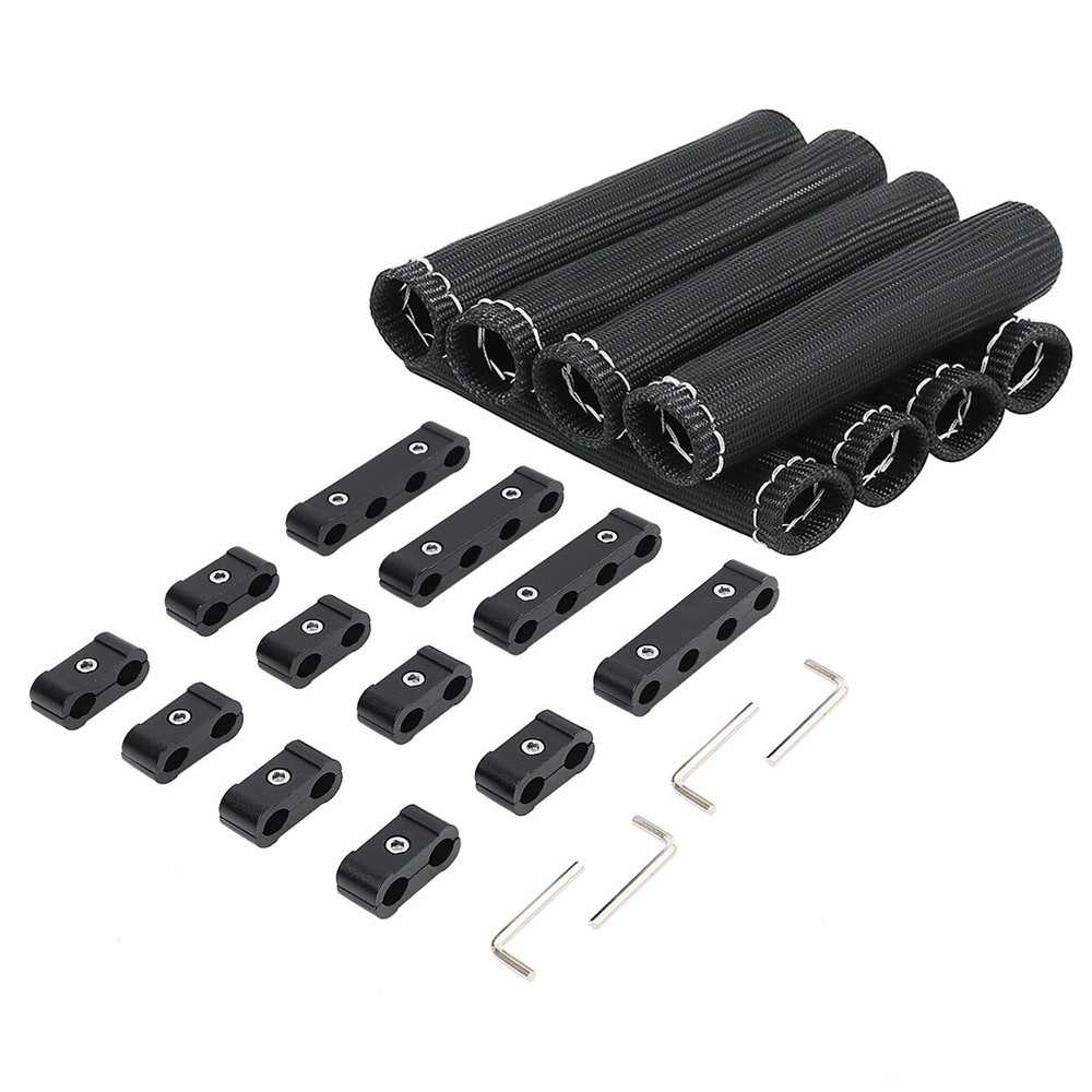 Spark Plug Heat Shield Protector Engine Spark Plug Wire Separator Black  20Pcs