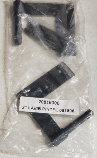 2" Stainless Steel Shutter Jamb Pintel-Pair-Black-Hardware