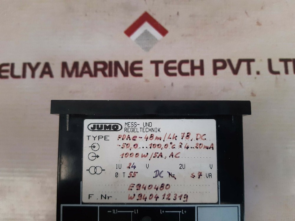 Jumo pdae-48m temperature regulator