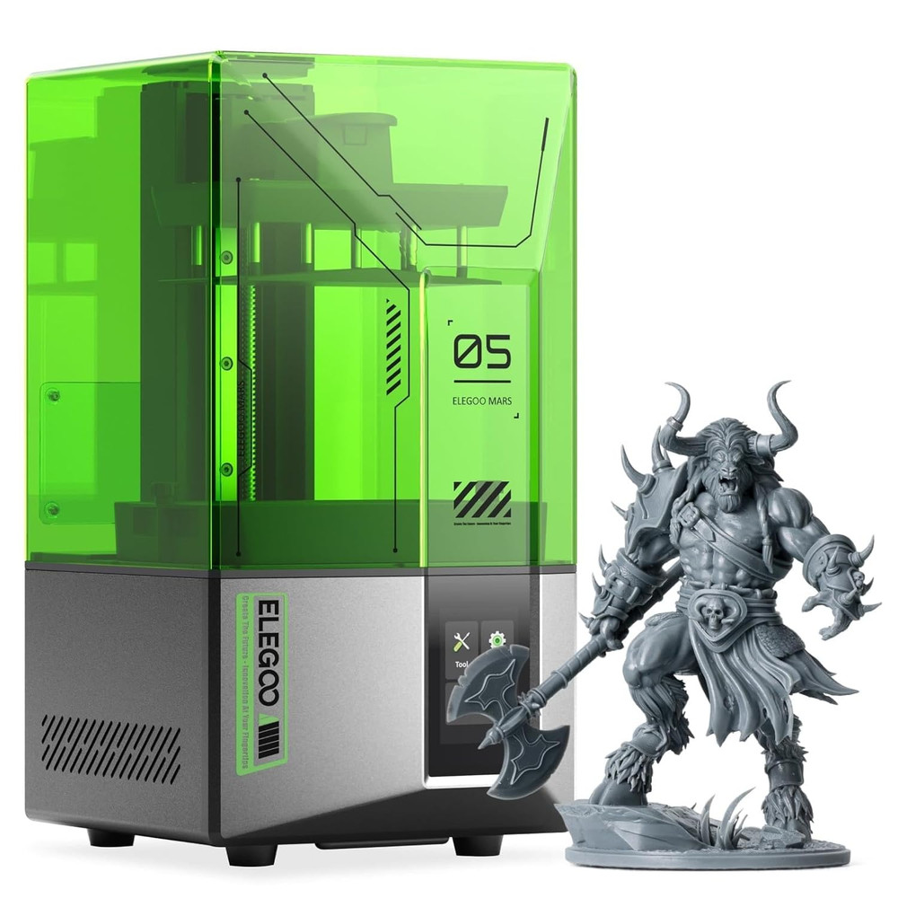Mars 5 Resin 3D Printer with 4K Mono Lcd,Automatic Leveling, Desktop 3D Printer