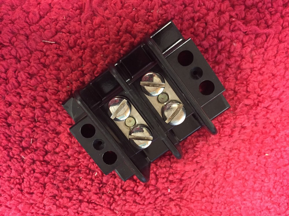 2-542 DOUBLE ROW 2 SCREW TERMINAL BLOCK  NOS