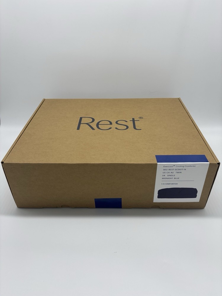 REST Evercool Cooling Comforter, Twin, Midnight Blue