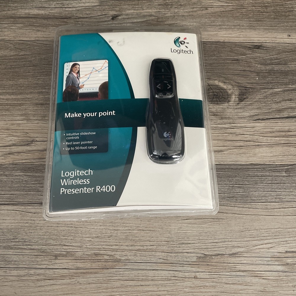 LOGITECH R400 Professional Wireless Presenter w/Red Laser Pointer NEW
