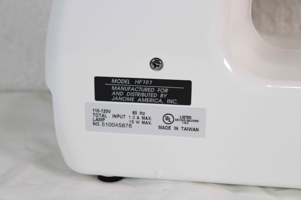Janome HF107 Sewing Machine Compact Lightweight