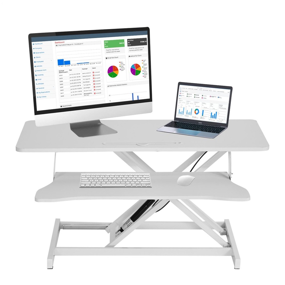 37 Inch Home Office Desk Converter Height Adjustable Computer Desk Riser