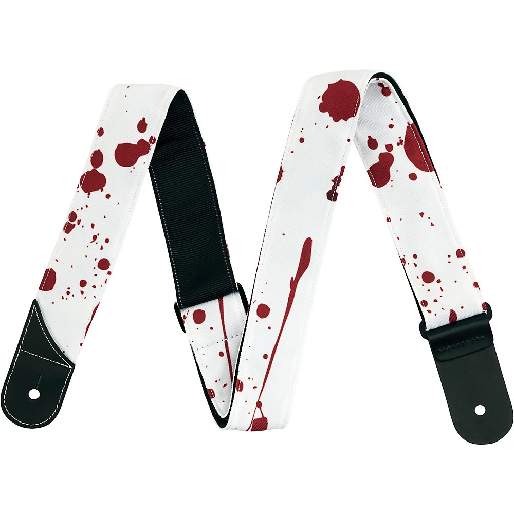 Jackson 2" Splatter Guitar Strap White