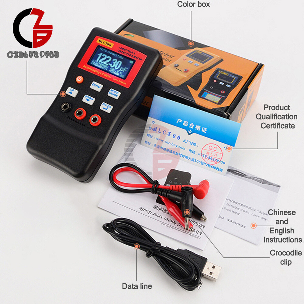 MLC500 Automatic Range Capacitance Inductance Meter Digital Capacitance Tester