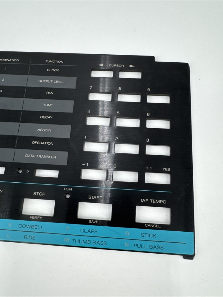 Korg DDD-5 Dynamic Digital Drum Machine Replacement Front Panel Part.