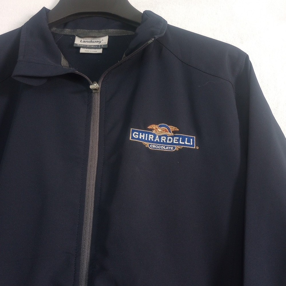 Jacket Soft Shell L Navy Blue Light Wei advertising