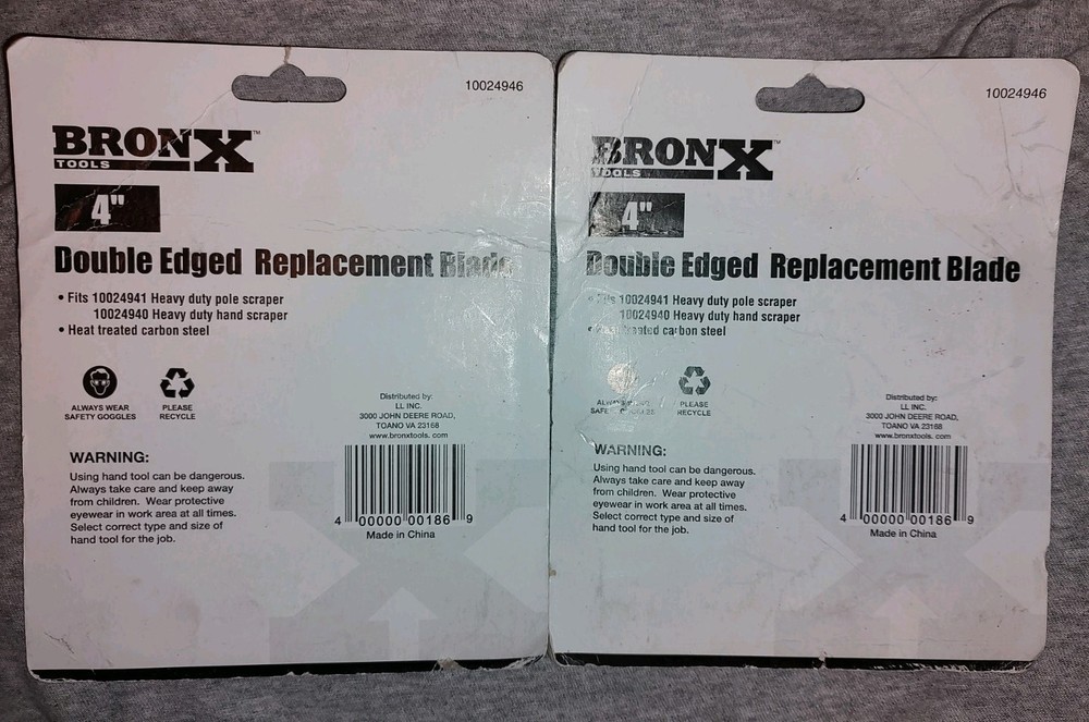 Bronx Tools 4" Double Edged Replacement Blade (2)