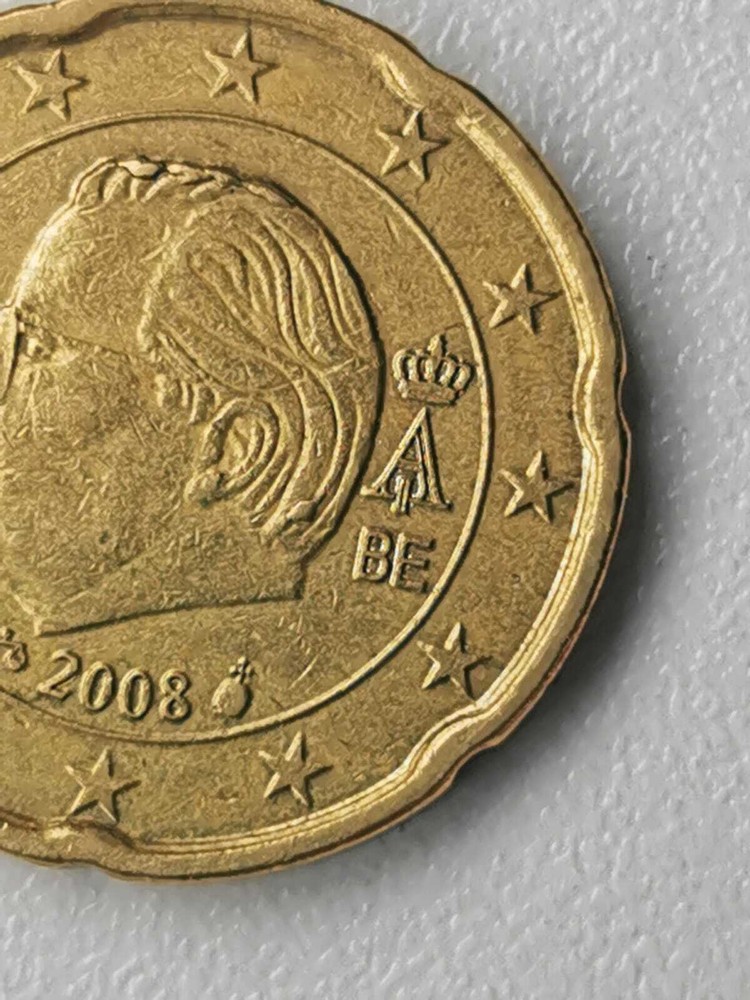 20 EURO CENT BELGIUM ERROR 2008.