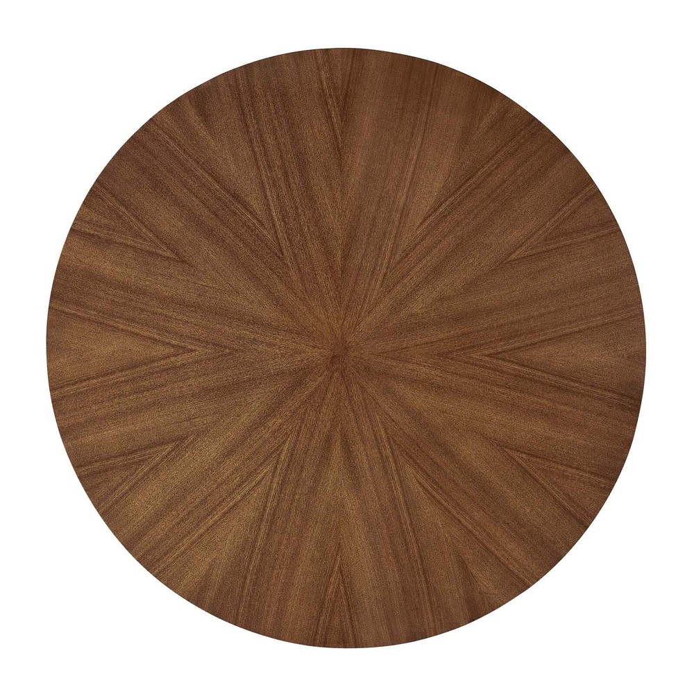 Modway Crossroads 47" Round Wood Dining Table Walnut