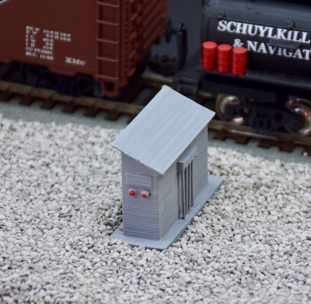 HO Scale Electrical Relay Cabinet Model Railroad Handcrafted Custom Designed