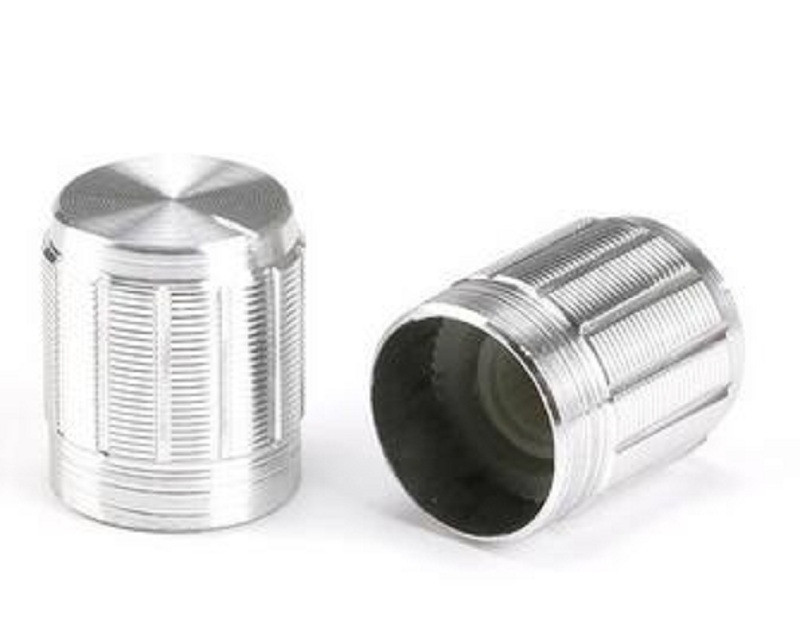10 pcs Mini Potentiometer Knobs Cap Aluminum Silver 15*16.5mm For Potentiometer