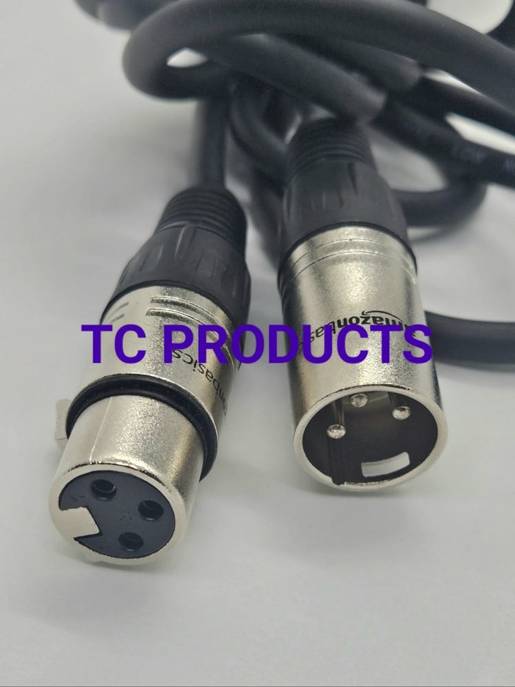 Amazon Basic XLR Microphone Cable Male to Female 10 Ft New