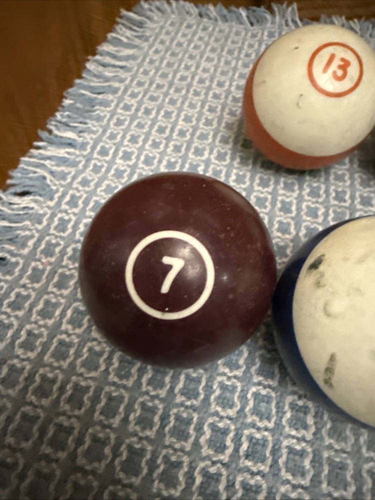 Vintage Billiards 2.1” Pool Balls Single Ring