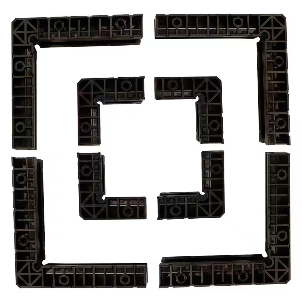 8 In. and 4 In. Squares Corner Square Kit - 90-Degree Right Angle Corner Assembl