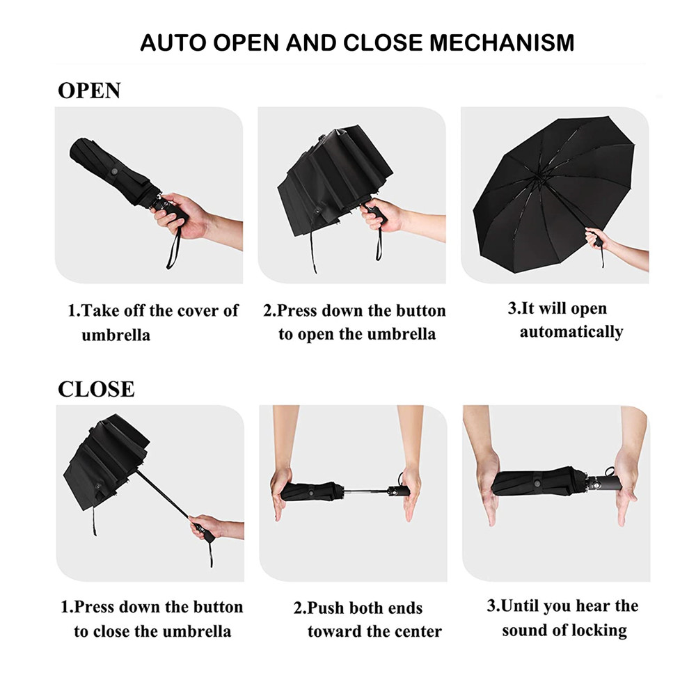 Authentic BMW Accessories Umbrella Folding Windproof Automatic Merchandise Gift