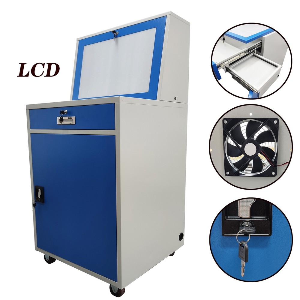 Industrial Computer Mobile Dustproof Anti-theft Cabinet Computer Security Cabine