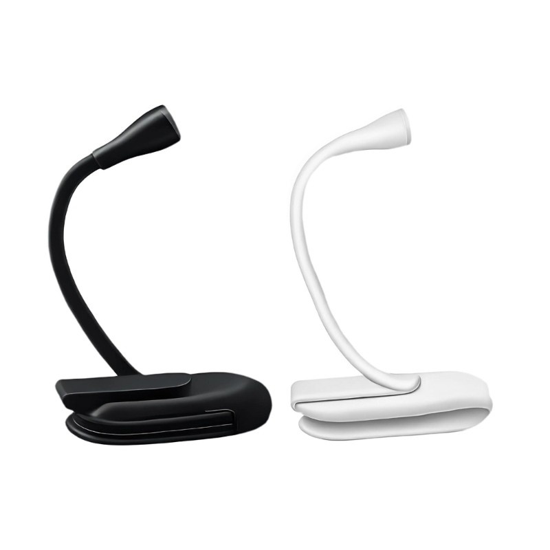 Small Clip on Reading Light Flexible USB Powered LED Desk Lamp for Study Use