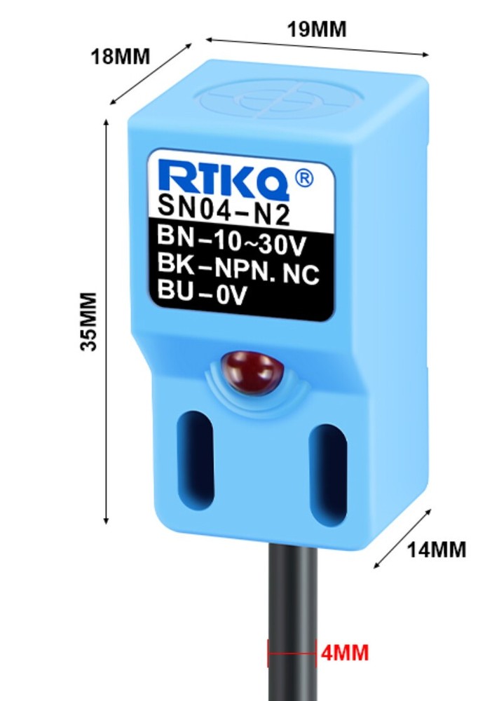 5PCS SN04-N2 NPN NC 4mm Inductive Proximity Sensor Detection Switch DC 10~30V