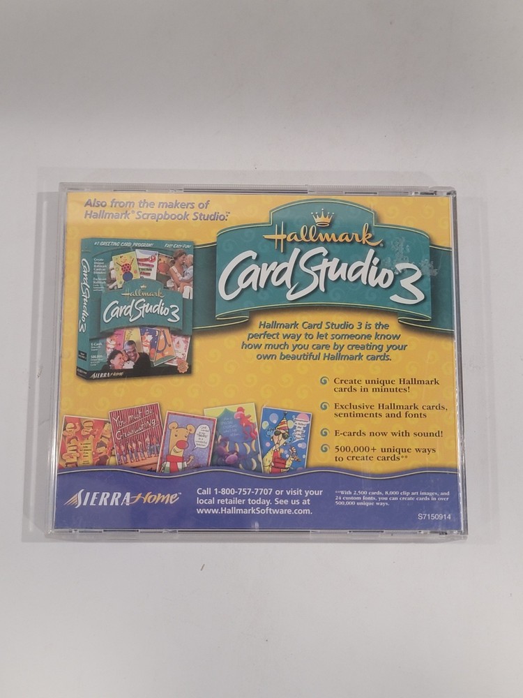 4 Creative PC CD-ROMs - Hallmark Scrapbook Studio, CreataCard, Greeting Cards