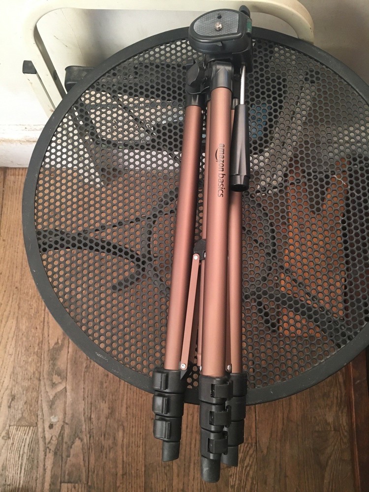 Amazon Basics 50-inch Lightweight Portable Camera Mount Tripod Stand.