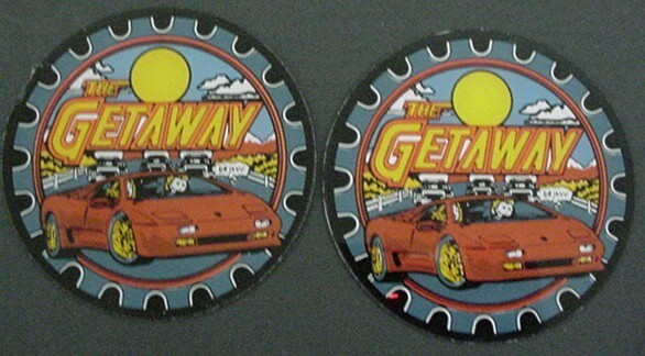 Getaway Pinball Machine Speaker Cot Out Plastics Set Mint