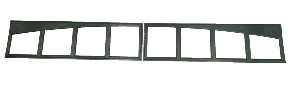 2Amarr Arch Thames Replacement Inserts for Long Panel Amarr Garage Doors Black
