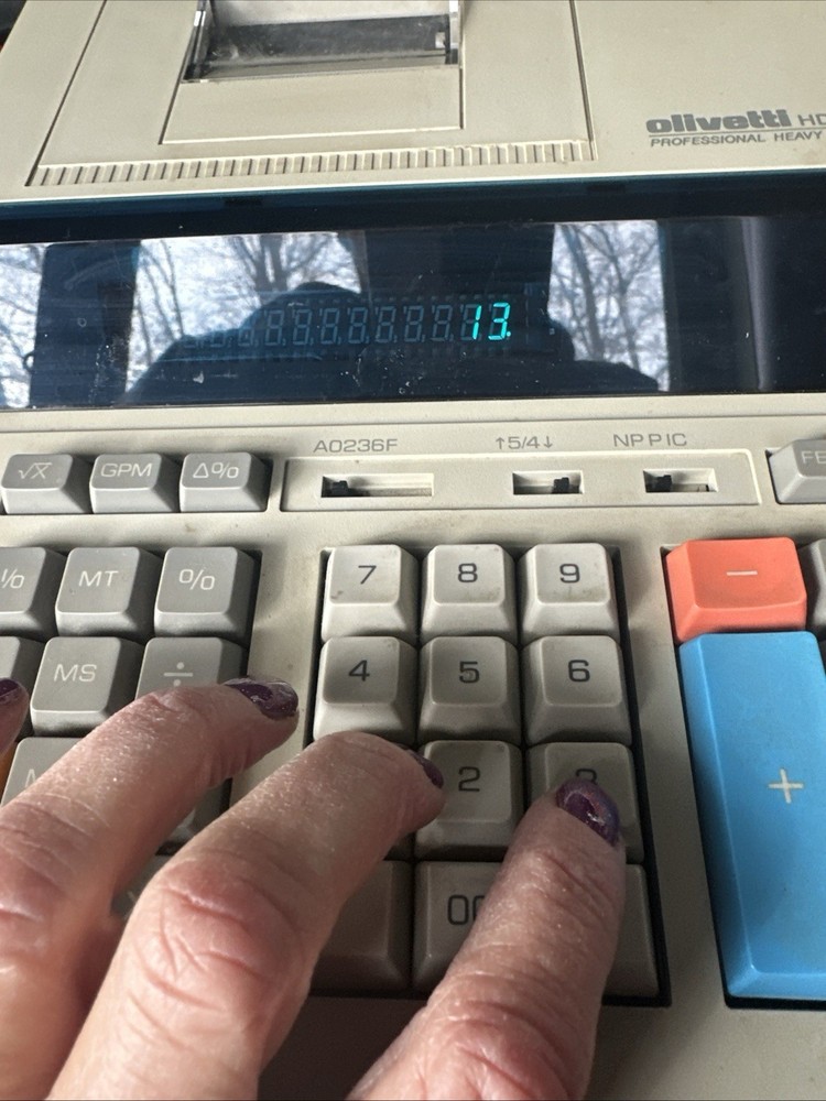 Vtg Olivetti Electronic Calculator Professional Heavy Duty 6000 Adding Machine