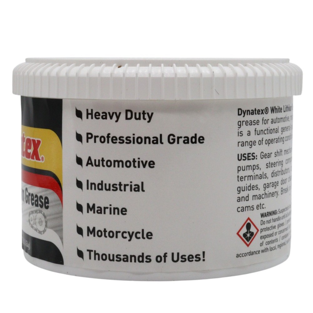 Dynatex White Lithium Grease 16 oz Tub Multi-Purpose (2-Pack)