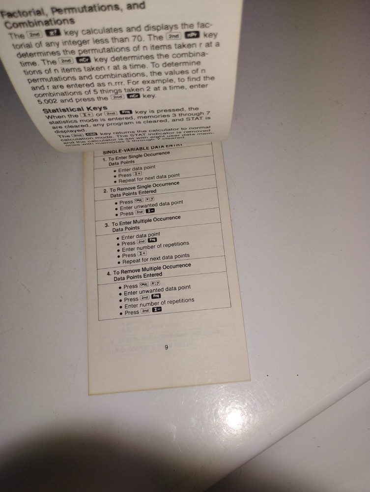 Texas Instruments Scientific: TI-55 III Guidebook & Quick Start Guide