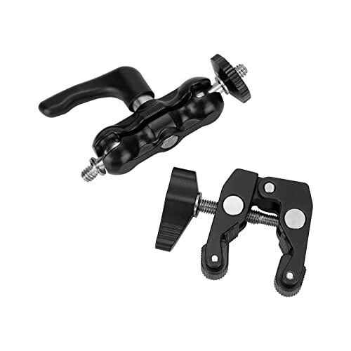 Multi-Functional Ballhead Clamp Magic Arm Adapter with Bottom Clamp Super Rob...