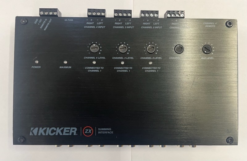 Kicker ZXSUM8 OEM Car Audio Integration Summing Interface Signal Processor Displ