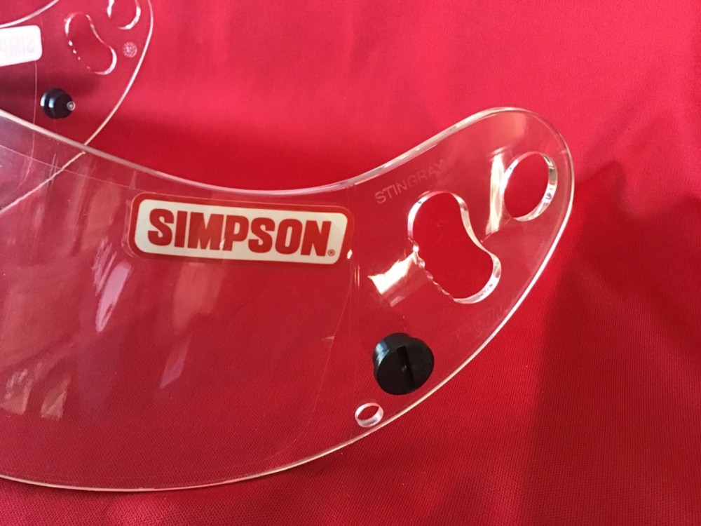 NOS Simpson 84304 Stingray Helmet Shield Clear For Stingray & Devil Ray Helmets