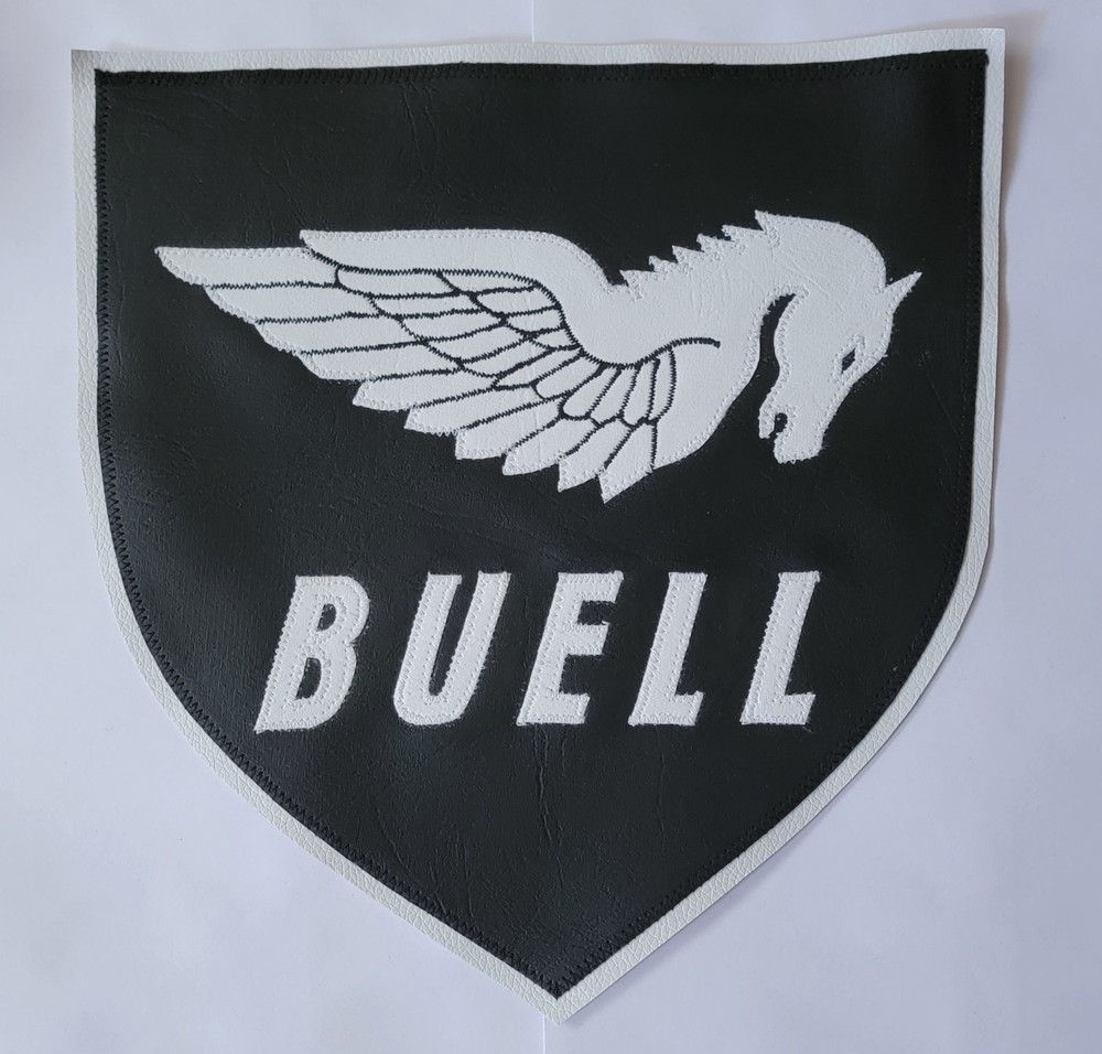 Buell Motorcycles logo back patch. Sew on type. NICE NEW