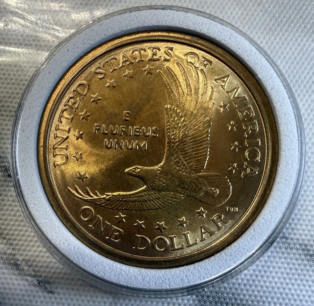 2000 P Sacajawea Dollar Very Nice PL P Error & Wounded Eagle