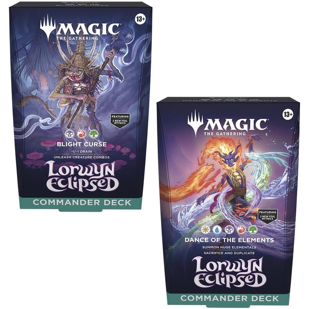 Sealed Lorwyn Eclipsed Commander Deck Set of 2 Magic MTG Kid Icarus