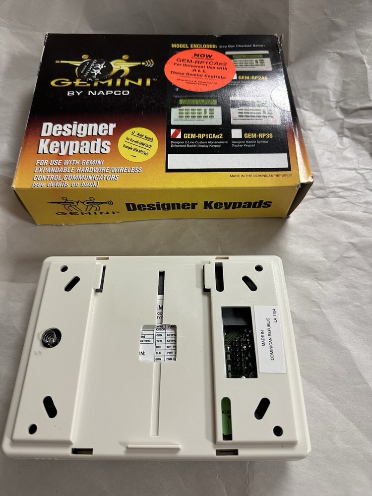 NEW Gemini By NAPCO Designer Keypad, GEM-RP1CAe2