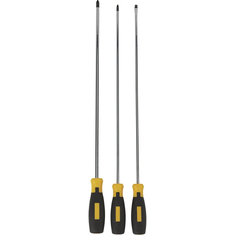 Klutch 3-Pc. Extra-Long Screwdriver Set