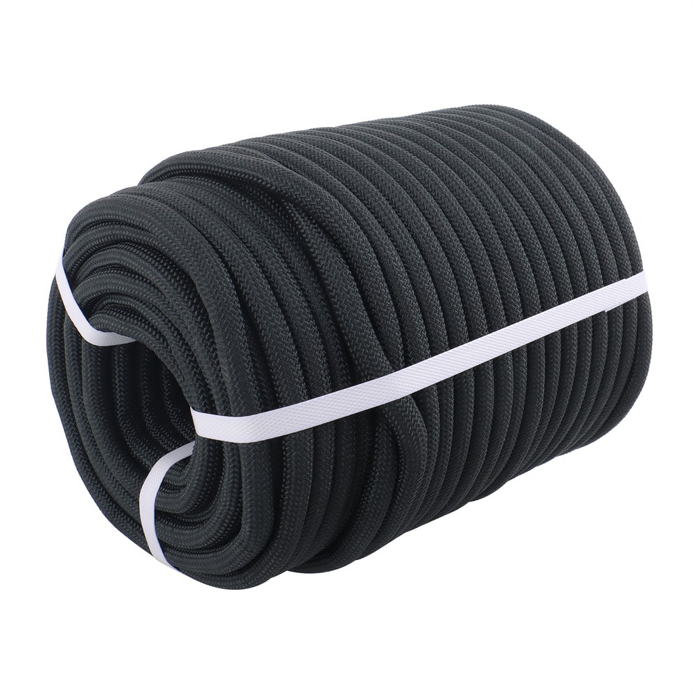 1/2" X150' Double Braided Polyester Rope Strong Arborist Rigging 48 Strand Black