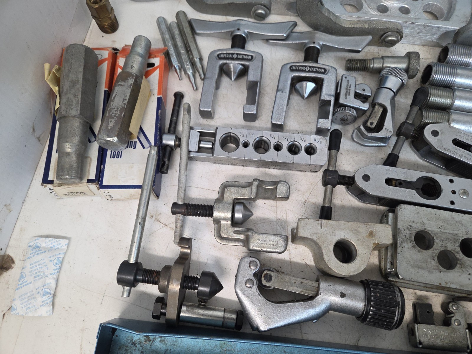 Imperial Eastman Tubing Bender Kit Set Lot In Metal Case