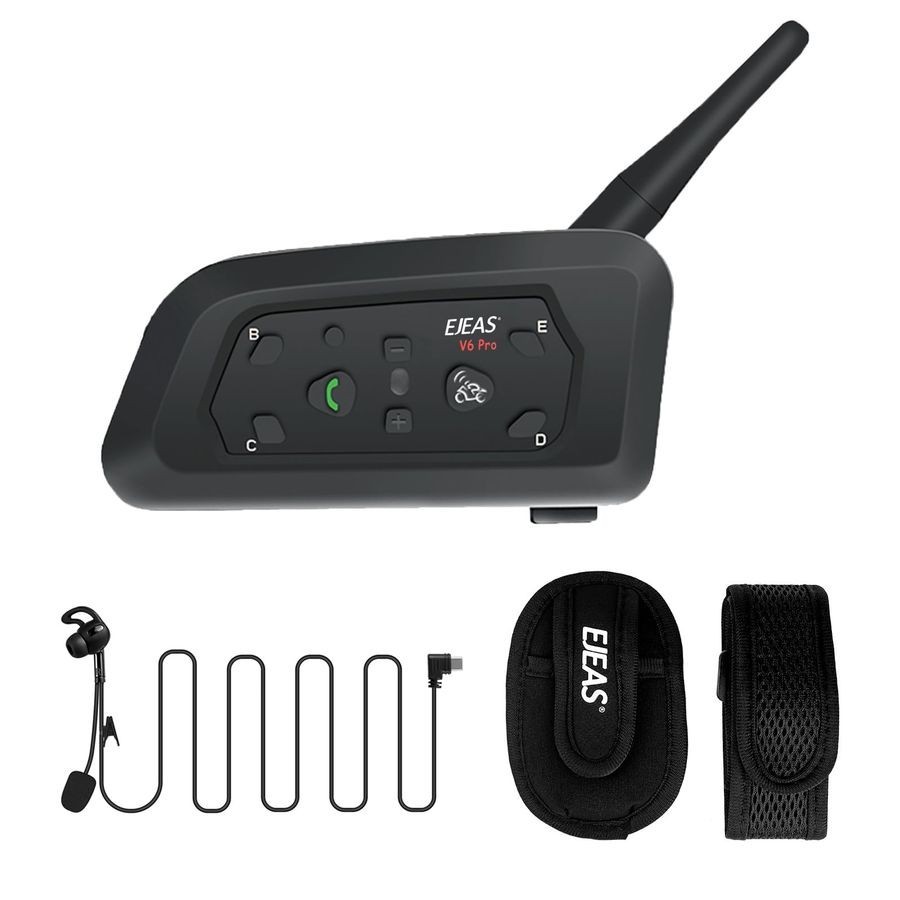 V6C Professional Football Referee Bluetooth Intercom in-Ear Referee Headset 2Pc