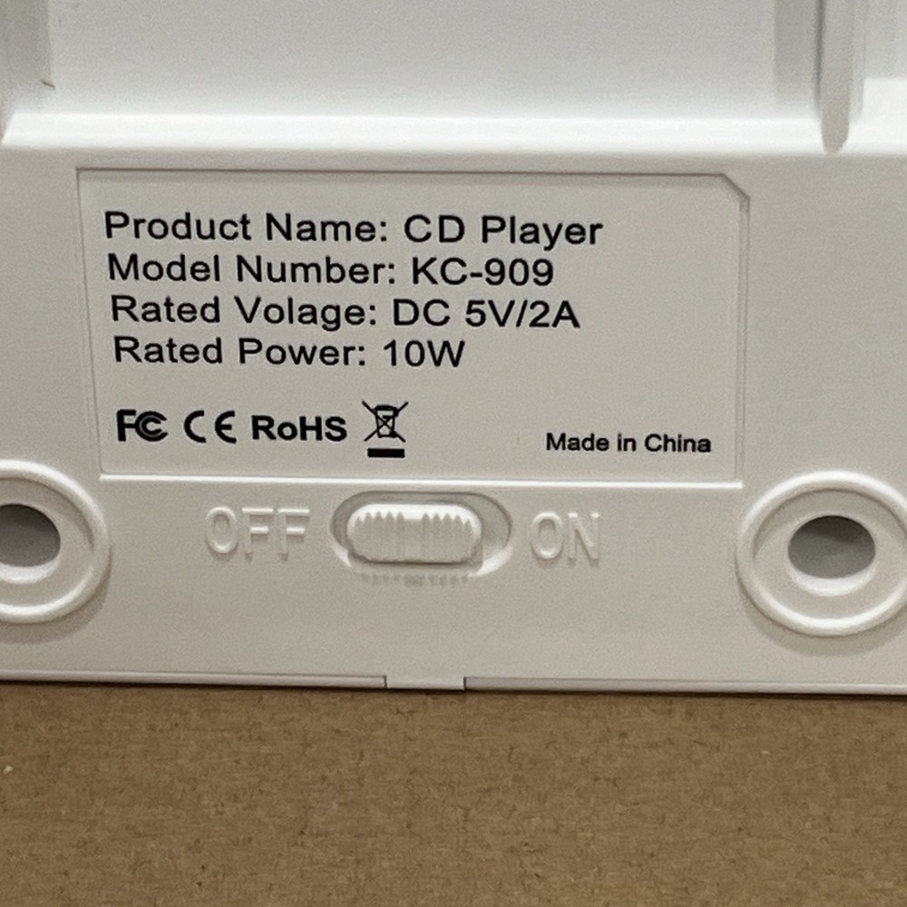 KC-808 CD Player Wall Mountable Bluetooth CD Player Speaker with Remote NEW