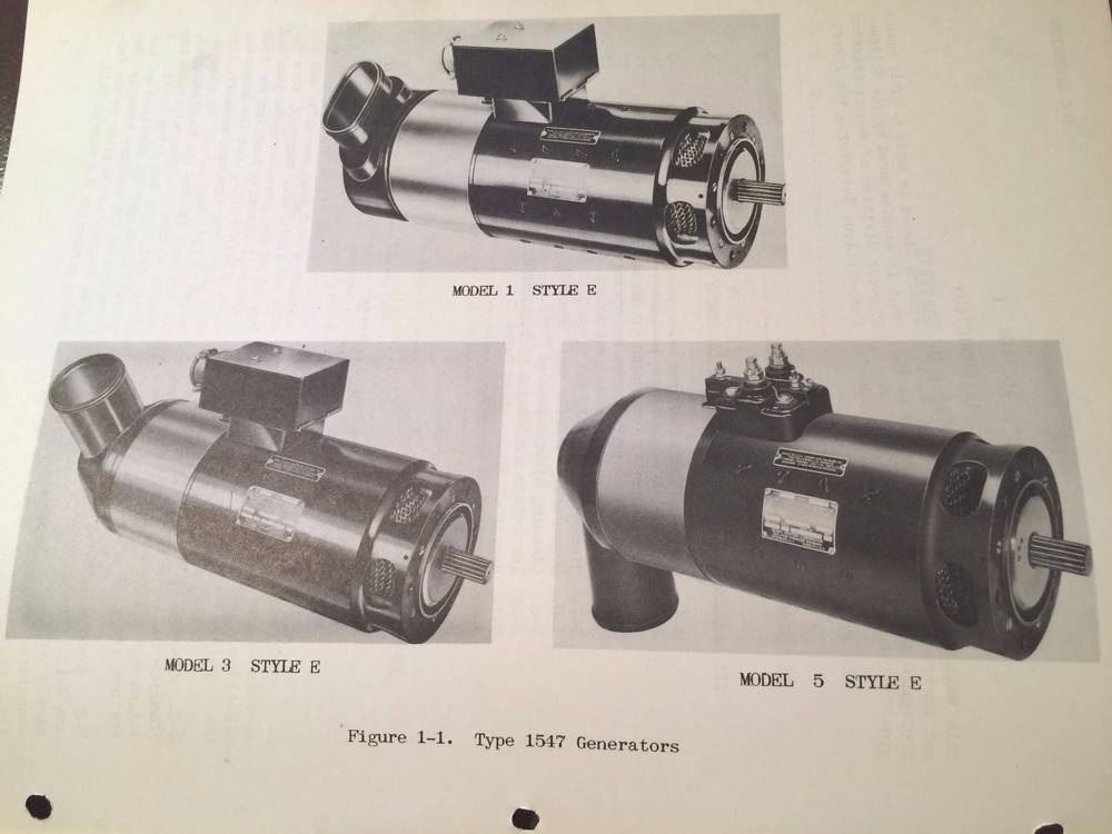 Eclipse-Pioneer DC Generator 1547 Overhaul Manual