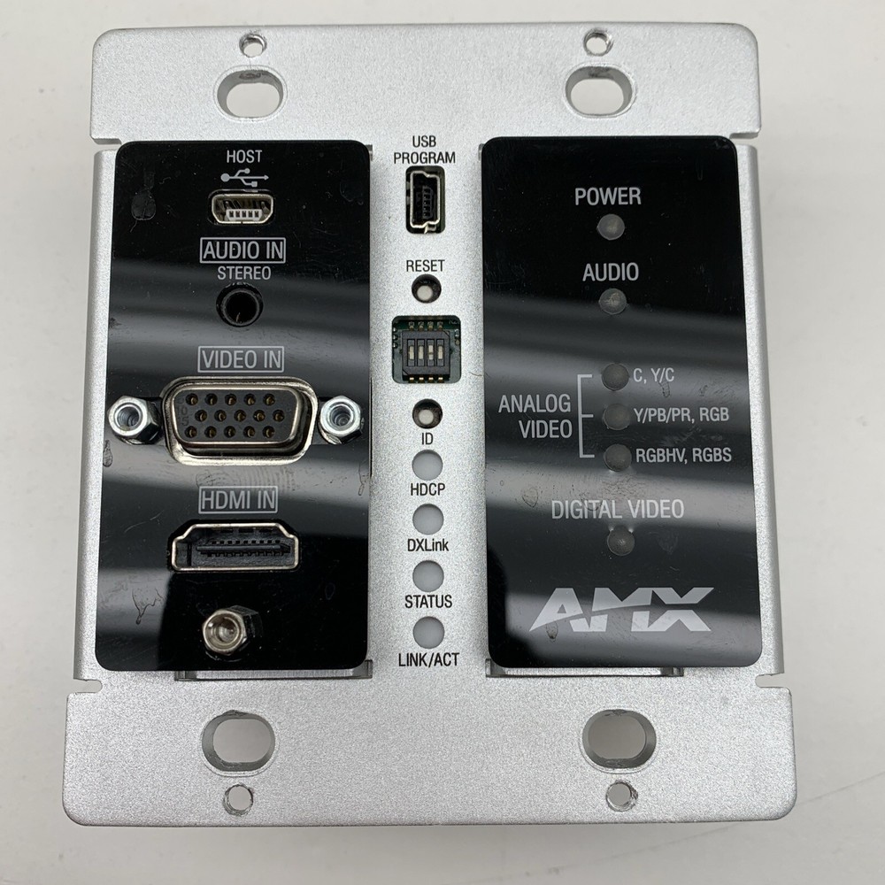 AMX FG1010-325-BL AVB-DWP-TX-MULTI-DXLINK-BL Multi Format Wallplate Transmitter