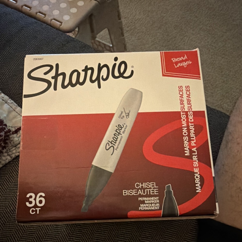 Sharpie Chisel Tip Permanent Markers 36 Count Model Chisel MPN 2083007