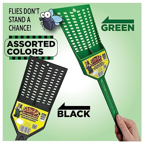 Multi-Purpose Heavy Duty Fly Swatter - 2 Pack - Fly Swatter with Bug Scooping